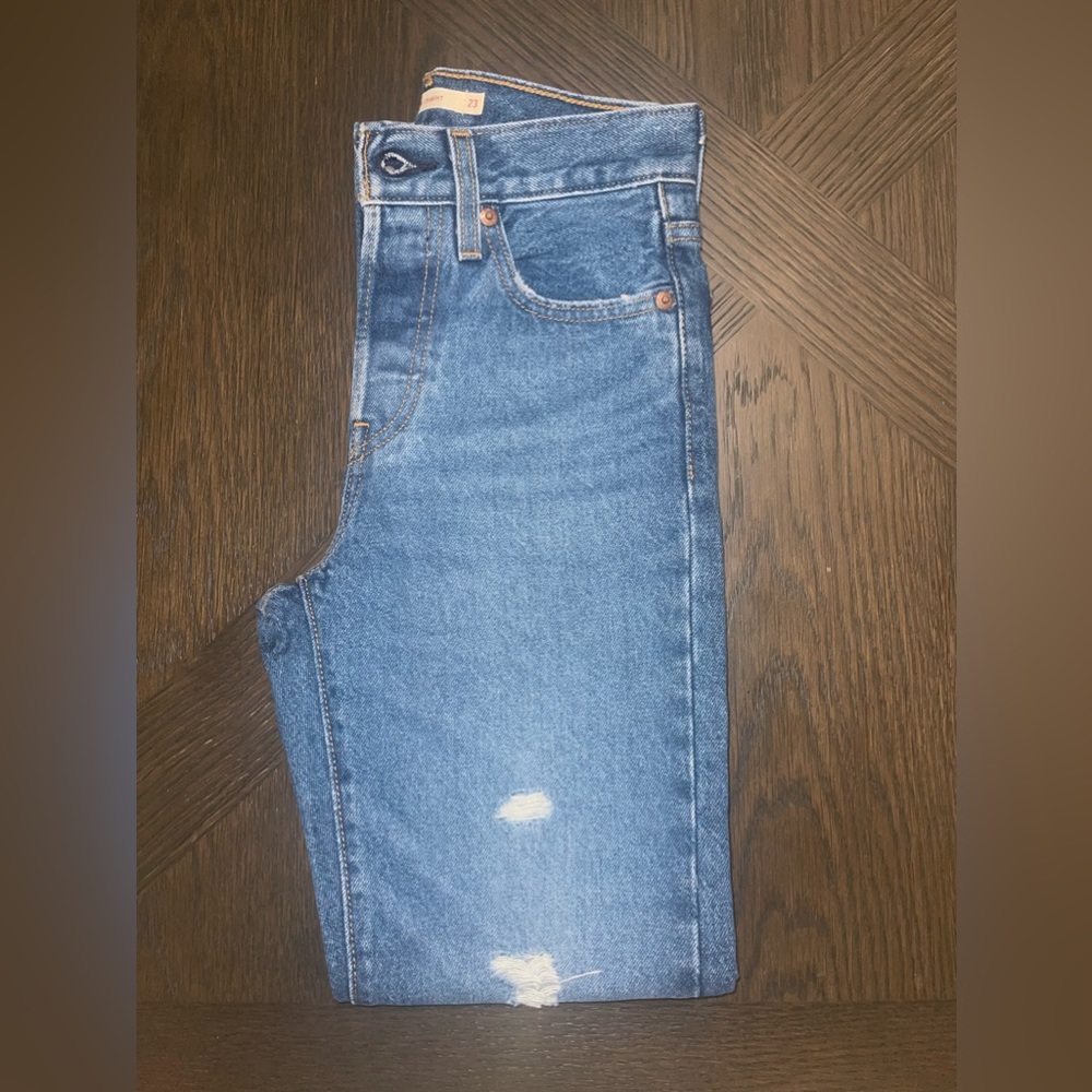 Levi's WEDGIE STRAIGHT 100% COTTON HIGH RISE - Picture 4 of 6